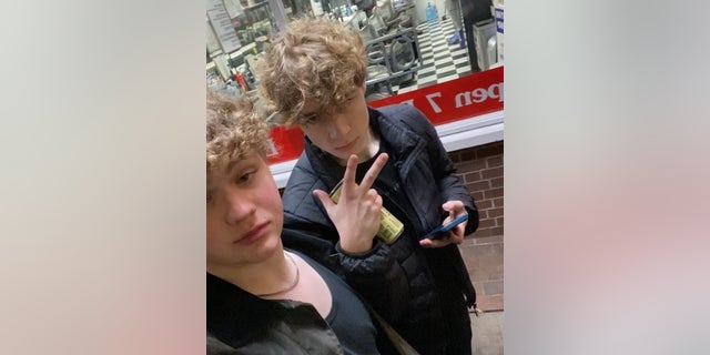 This undated photo shows Luke Morgan Tyler with his friend Trevor Michalski.