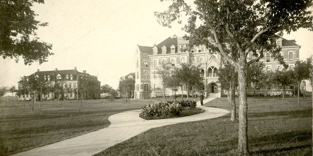 TCU called the city of Waco home for years before the Waco location (shown here) burned down — causing the university to move back to Fort Worth.