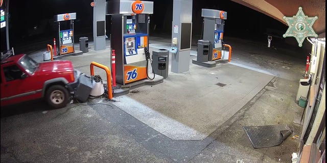 The Whatcom County Sheriff's Office says that the incident happened on Jan. 17  in Bellingham, Washington at around 4:30 a.m. when deputies responded to an alarm at the gas station being set off.