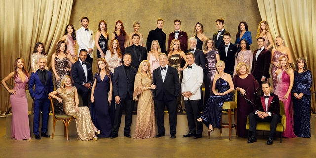 The current cast of "The Young and the Restless" got together for a cast photo shoot to celebrate the show's 50th anniversary.