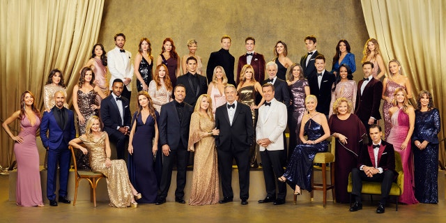The current cast of "The Young and the Restless" got together for a cast photo shoot to celebrate the show's 50th anniversary.