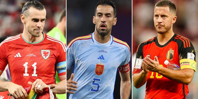 Gareth Bale, Sergio Busquets, and Eden Hazard, all of whom have retired from their respective international teams since the World Cup in Qatar.