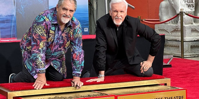 Director James Cameron and producer Jon Landau got their hand and footprints immortalized in Hollywood history.