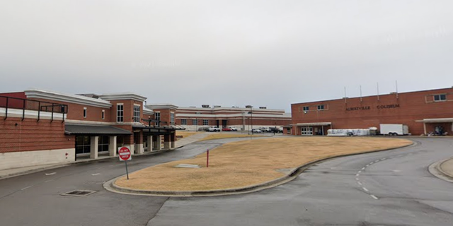 Exterior of Albertville High School in Alabama.