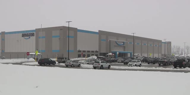 The Amazon distribution center where McCray allegedly shot and killed his girlfriend on Sunday. 
