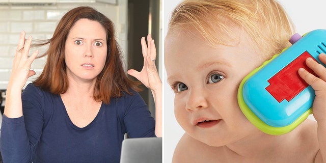 A mom and TikTok user (not pictured) took to the social media platform after a small baby toy (also not pictured) contained off-color jokes in its audio feed instead of baby-friendly songs and sounds. 