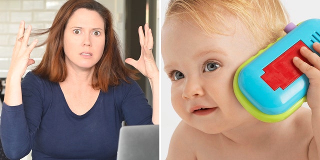 A mom and TikTok user (not pictured) took to the social media platform after a small baby toy (also not pictured) contained off-color jokes in its audio feed instead of baby-friendly songs and sounds.
