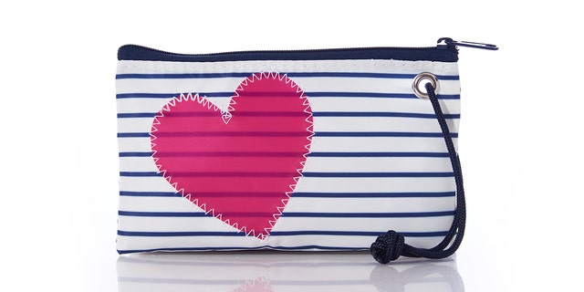 With so much to carry, women may need a stylish bag. This nautical pouch by Sea Bags is a decent size.