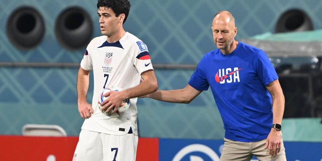 Gio Reyna and Gregg Berhalter