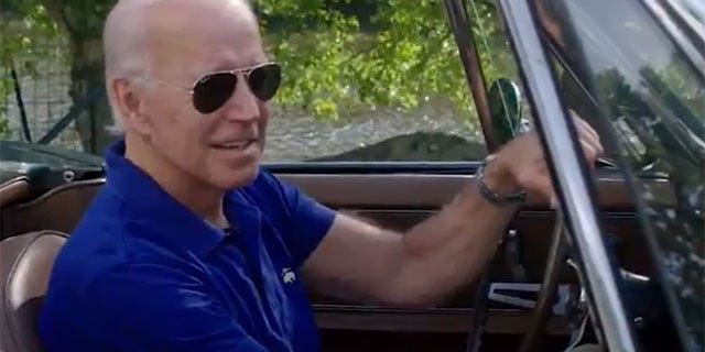 Joe Biden recalls memories of his father and son, Beau, in the front seat of his vintage Corvette Stingray. 