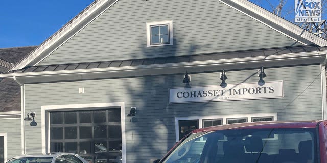 General views of Cohasset Imports near the Walshe home on Jan. 10, 2023 after Ana Walshe's disappearance.