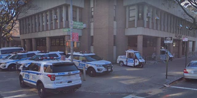 The exterior of the 79th Precinct in Bedford Stuyvesant, Brooklyn