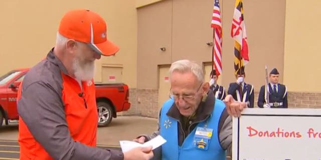 Butch Marion, 82, retired from Walmart after receiving a $108,000 check that was raised online