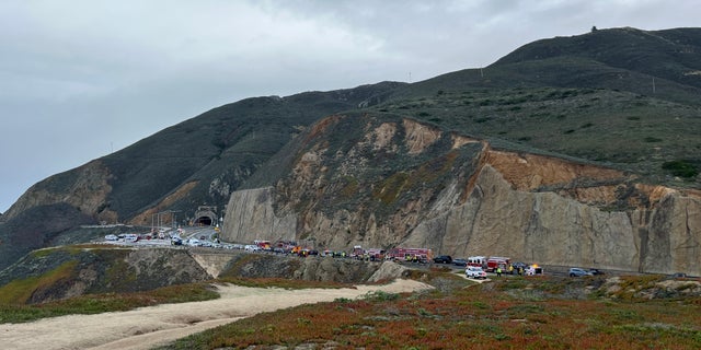 The Tesla plunged about 250 feet down a cliff at Devil's Slide in San Mateo County, according to officials.