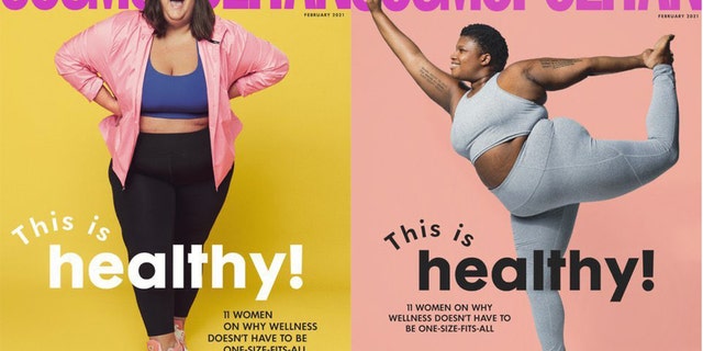 Cosmopolitan magazine showed plus-sized models in a 2021 feature that read "This is Healthy!" 