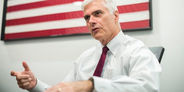 David McIntosh, president of the Club for Growth, is interviewed in his downtown office, Jan. 25, 2017.