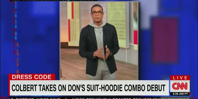 CNN host Don Lemon was mocked for wearing a hooded sweater and a blazer on "CNN This Morning."