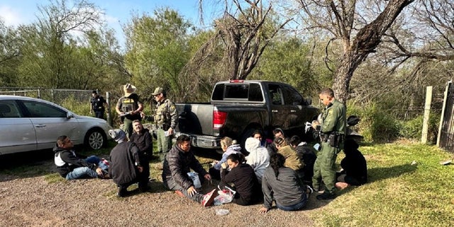 Texas authorities and the U.S. Border Patrol arrested illegal immigrants Wednesday following a high-speed chase that ended in a residential area. 