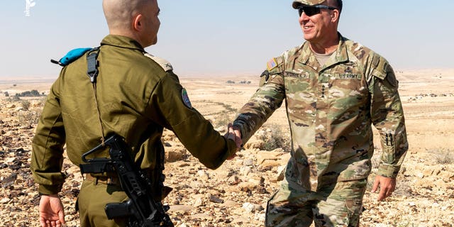 Gen. Michael "Erik" Kurilla, commander of CENTCOM meets Israeli counterpart during joint military exercise between the two countries.