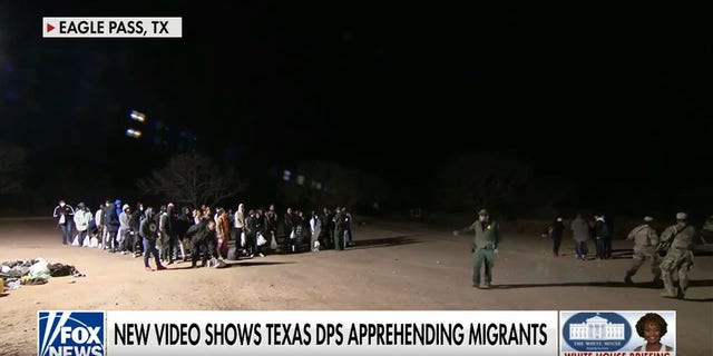 Migrants in Del Rio, Texas.