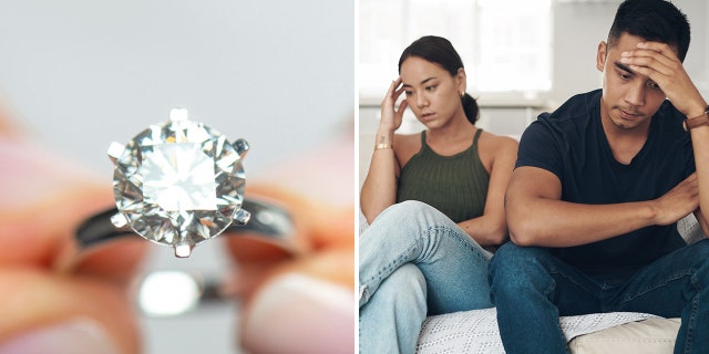 Although a ring reportedly created controversy within a family (not pictured), a California etiquette expert said that it was "perfectly fine" for the engaged woman to wear her ring to a family party.