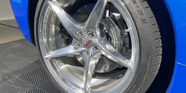 The E-Ray comes standard with carbon ceramic brakes.