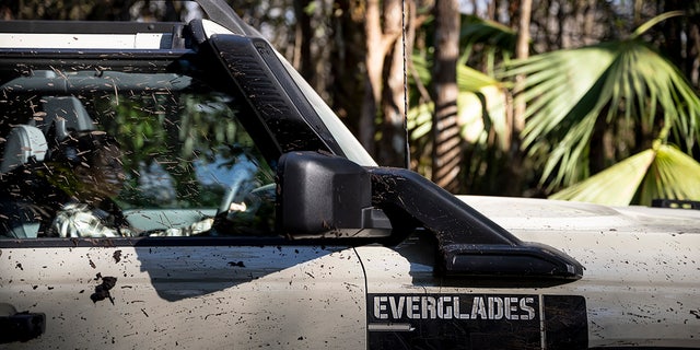 The Everglades' snorkel keeps water and dust out of the engine.