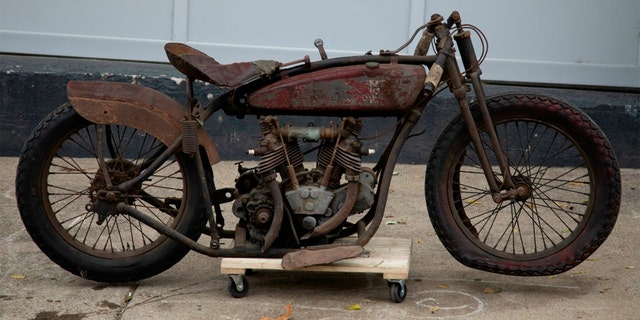 Wolfe said this 1928 Excelsior Super X racer was customized by its original owner.