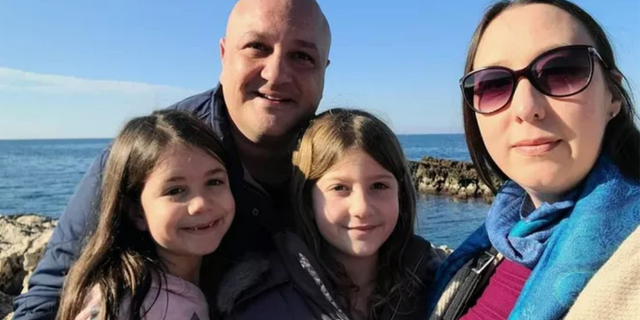 Husband of deceased officer says wife died in failed attempt to save daughter in house fire 29 Jacqueline Montanaro (right) with her husband William Montanaro (left) and their two daughters.