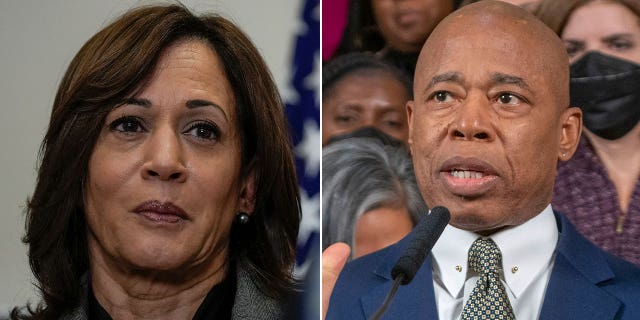 Vice President Kamala Harris (left) was named border tsarina before New York Mayor Eric Adams asked the federal government to fill the post.