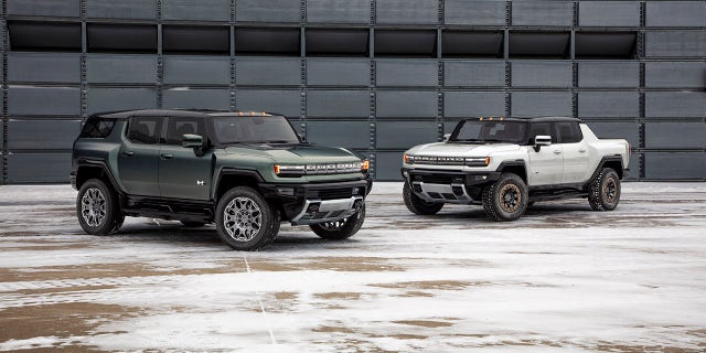 The Hummer EV SUV and pickup share a common platform.