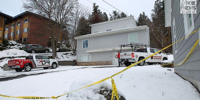 Cleanup crew at King Road crime scene on December 30, 2022.