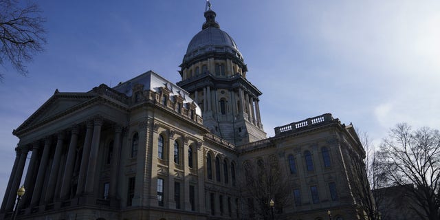 The Illinois State Capitol on Jan. 6, 2022, in Springfield, Illinois.
