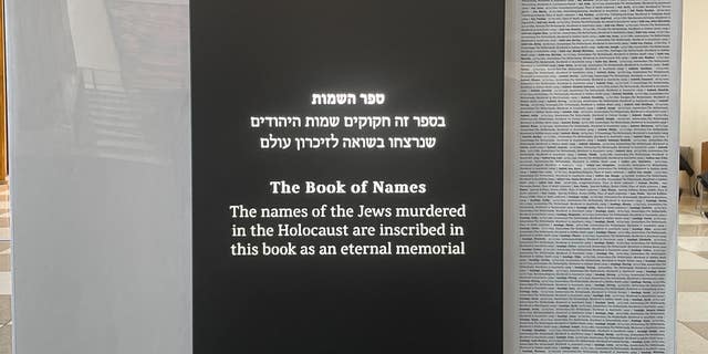 The "Book of Names of Holocaust Victims" exhibition at the United Nations is a 26.45 feet long list of identified holocaust victims. 