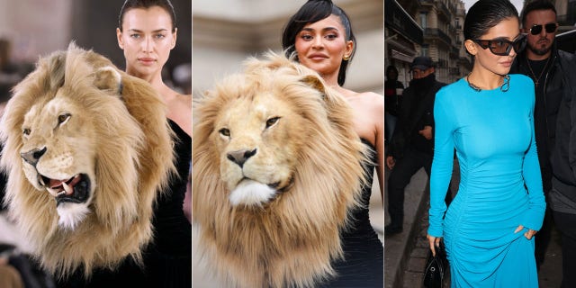 Irina Shayk a défendu la robe à tête de lion de Schiaparelli qu'elle a modelée après que Kylie Jenner a été critiquée pour avoir porté un look similaire par le créateur. Quelques heures plus tard, Jenner a été critiquée pour avoir porté le collier controversé en forme de nœud coulant de Givenchy.