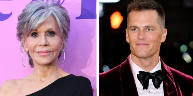 Jane Fonda revealed she was in awe when she met Tom Brady.