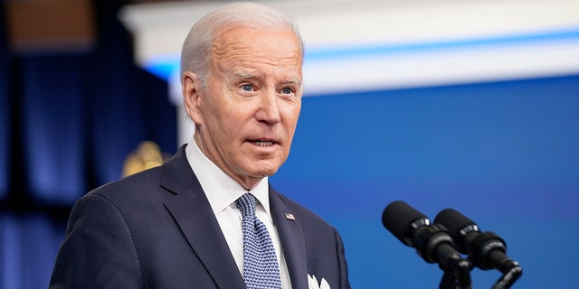President Joe Biden responds to questions from reporters after speaking about the economy in the South Court Auditorium in the Eisenhower Executive Office Building on the White House Campus, Thursday, Jan. 12, 2023, in Washington. 