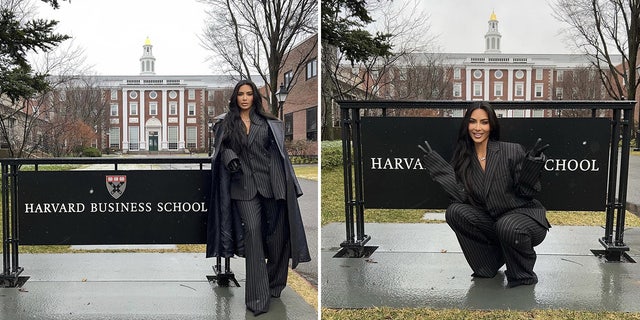 Kim Kardashian documenteerde haar ervaring aan de Harvard Business School en noemde het een "#BucketListDream."