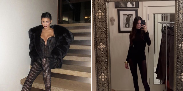 Las hermanas Kylie y Kendall Jenner se encontraron en la misma fiesta de Nochevieja.