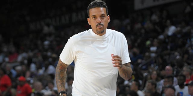 Matt Barnes attends the game between New York Liberty and Las Vegas Aces on July 6, 2022 at Vivint.SmartHome Arena in Salt Lake City, Utah. 