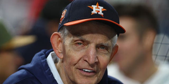 Houston Astros superfan "Mattress Mack" looks on prior to Game Five of the 2022 World Series between the Houston Astros and the Philadelphia Phillies at Citizens Bank Park on Nov. 3, 2022 in Philadelphia.
