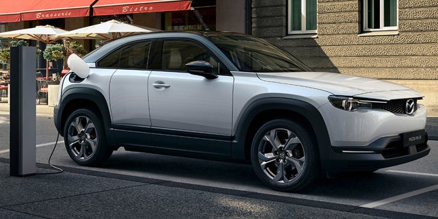 The MX-30 has a range of 100 miles between charges.