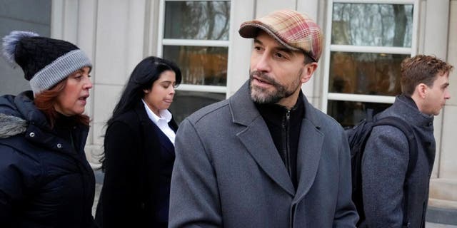 Cesar De Castro, attorney for Genaro Garcia Luna, Mexico's former top security official, arrives to Federal court in Brooklyn, Tuesday, Jan. 17, 2023, in New York. Luna goes on trial on charges of helping the Sinaloa Cartel traffic drugs and protect them from capture while he was serving as Mexico’s top security official. 