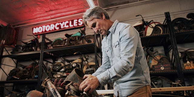 Wolf has been collecting motorcycles for over 30 years.