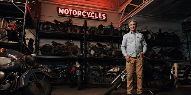 Mike Wolf has a collection of over 130 motorcycles.