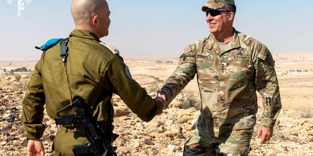 Gen. Michael "Erik" Kurilla, commander of CENTCOM during a joint military exercise between the two countries. (Photo: IDF Spokesman's Unit.)