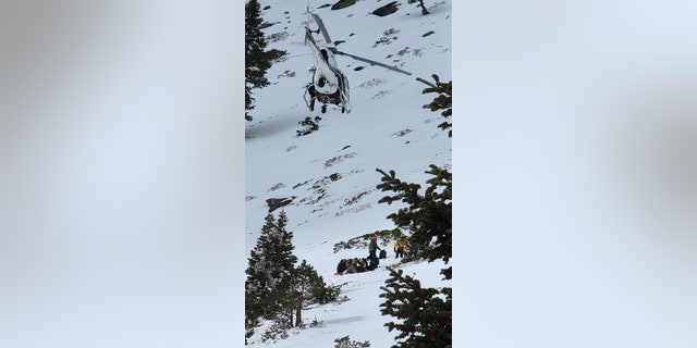 Rescuers responded to Mt. Baldy in Southern California after a hiker slipped on an icey hillside and slid up to 700 feet down the Baldy Bowl.