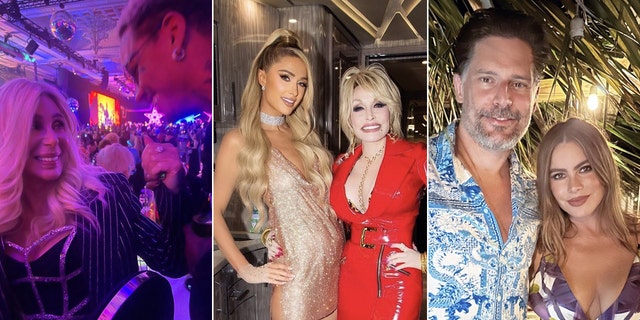Celebrities rang in the New Year with their famous significant others and friends.