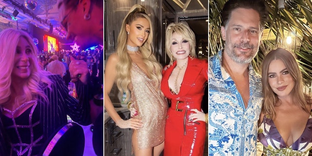 Celebrities rang in the New Year with their famous significant others and friends.