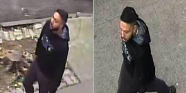 The NYPD released stills from surveillance video of the suspect wanted for allegedly clobbering another man with a baseball bat on Amsterdam Avenue in Harlem on Dec. 3. He was arrested days later after tips from the public. 